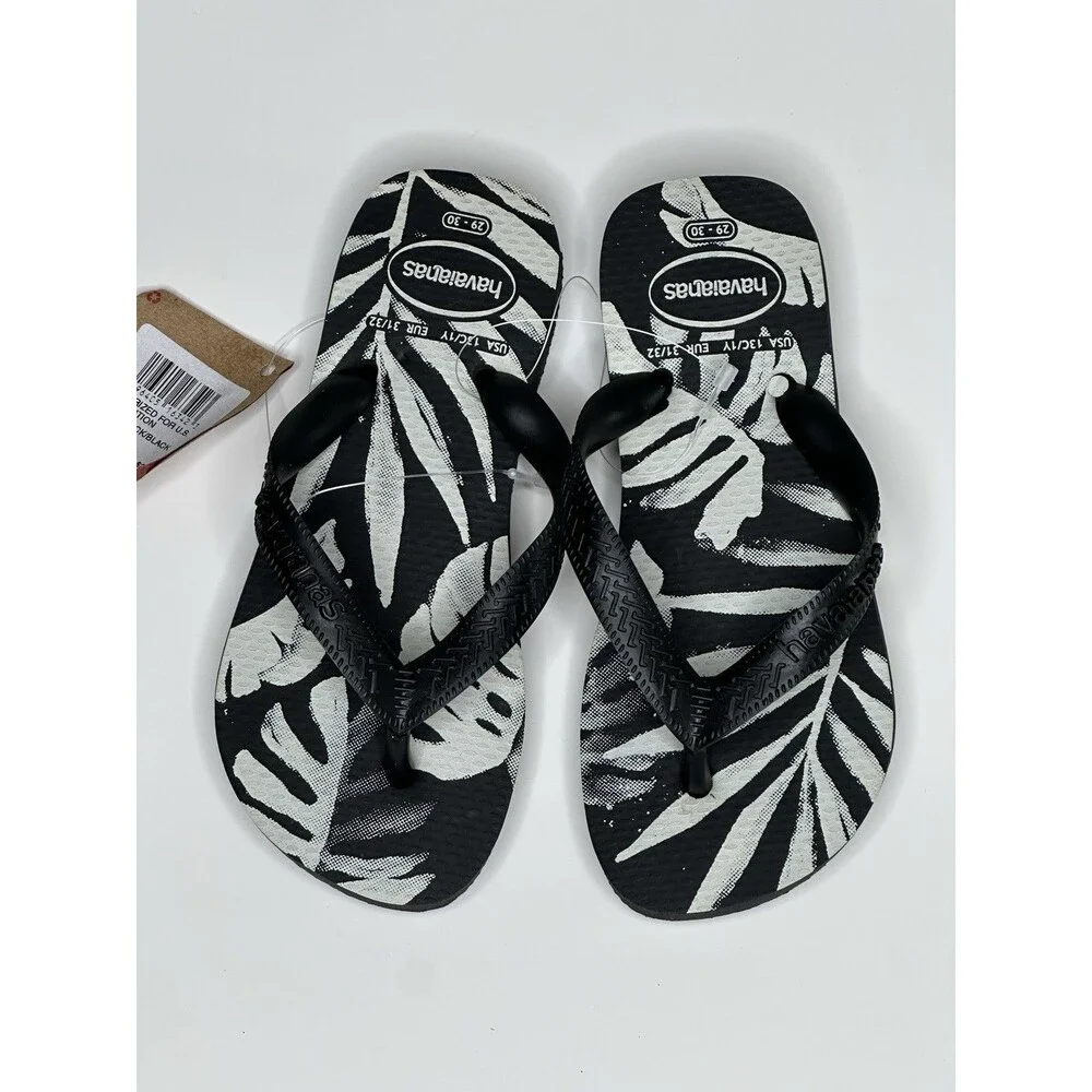Havaianas Top Sandals Aloha Tropical Summer Beach Flip Flops Kids 10c-2Y NWT